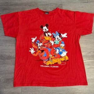 Vintage 2000 Walt Disney World Mickey & Friends T-Shirt Large Sherry's Best Tag